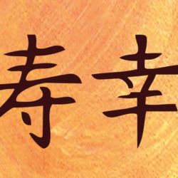 Wandschablone chinesisches Zeichen