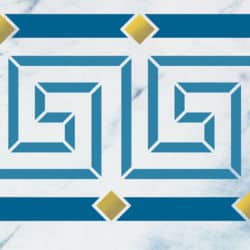 Wandschablone Ornamen te Greek Kultur