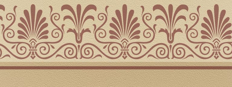 Wandschablone Bordüre - Wiederverwendbare Motivschablone