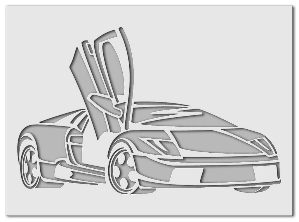Wandschablone Lamborghini