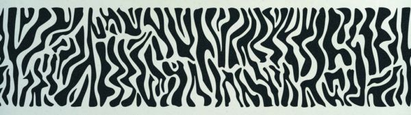 Wandschablone Zebra Wandbordüre